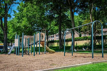 Playground with slide